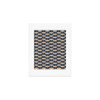 Mid Century Modern Fish Minimalist Pattern in Mid Mod Navy Blue and Beige Art Print Gallery Image 1