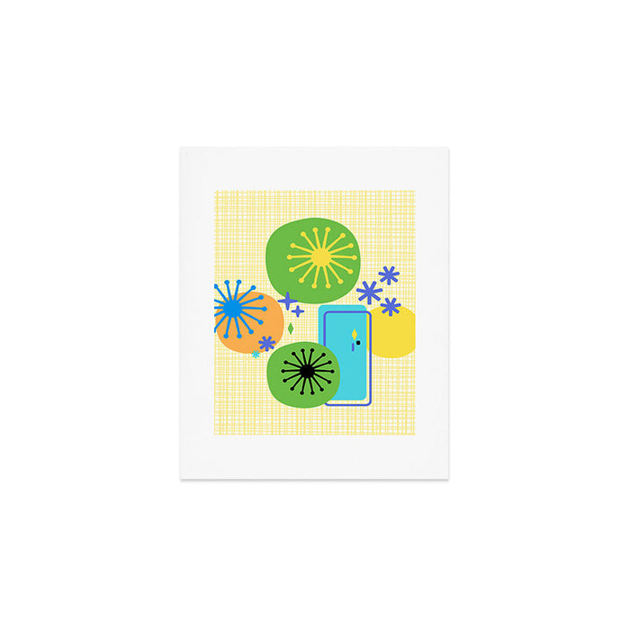 Mid Century Modern Fun Retro Atomic Art Print Gallery Image 1