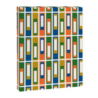Mid Century Modern Geometric Abstract Multicolored Lexington Ave Pattern Canvas Print Gallery Image 8