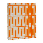 Mid Century Modern Geometric Lexington Ave Pattern in 70s Orange Tones Canvas Print Gallery Image 8