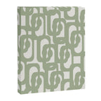 Mid Century Modern Loop Abstract Pattern in Sage Green and Off White Canvas Print Gallery Image 8