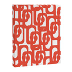 Mid Century Modern Loop Pattern in Burnt Orange Canvas Print Gallery Image 8