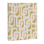 Mid Century Modern Loop Pattern in Cream and Muted Dijon Gold Canvas Print Gallery Image 8