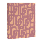 Mid Century Modern Loop Pattern Mauve Plum Peach Canvas Print Gallery Image 8