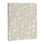 Mid Century Modern Loops Neutral Abstract Pattern in Mushroom Beige and Cream Canvas Print Gallery Image 8