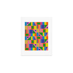 Mid Century Modern Modtastic Fun and Colorful Abstract Geometric Pattern Art Print Gallery Image 1