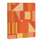 Mid Century Modern Modtastic Geometric Abstract Orange Yellow Canvas Print Gallery Image 6