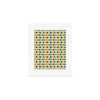 Mid Century Modern Multicolor Retro Fish Pattern Art Print Gallery Image 1