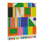 Mid Century Modern Palm Springs Retro Vintage Aesthetic Geometric Abstract Travel Poster Canvas Print Gallery Image 6
