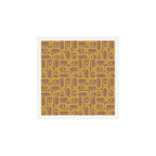 Mid Century Modern Piquet 3 Inspired by PANTONE 17 1230 Color of the Year Mocha Mousse Art Print Gallery Image 1