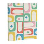 Mid Century Modern Piquet Abstract Multi Cheerful Contemporary Colorful Pattern Canvas Print Gallery Image 8