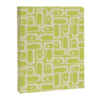 Mid Century Modern Piquet Abstract Multi Pattern in Light Lime Linden Green and Beige Canvas Print Gallery Image 8