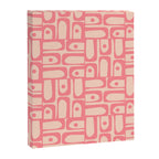 Mid Century Modern Piquet Multi Abstract Geometric Pattern in Pink and Blush Canvas Print Gallery Image 8