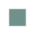 Mid Century Modern Piquet Vivid Pattern Inspired by PANTONE 17 1230 Color of the Year Mocha Mousse Art Print Gallery Image 1