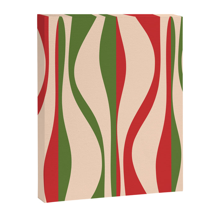 Mid Century Modern Retro Christmas Lounge Pattern Canvas Print Gallery Image 1