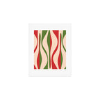 Mid Century Modern Retro Christmas Lounge Pattern Art Print Gallery Image 1