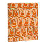 Mid Century Modern Spirra 50s 60s Pattern in Orange and Cream Canvas Print Gallery Image 8