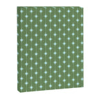 Mid Century Modern Stars and Dots Pattern in Olive Green and Light Ice Blue Canvas Print Gallery Image 8