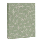 Mid Century Modern Twinkling Retro Starburst Pattern in Sage Green and Beige Canvas Print Gallery Image 8