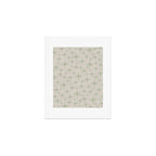Mid Century Modern Twinkling Retro Starbursts in Sage Green and Beige Art Print Gallery Image 1