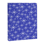 Mid Century Modern Twinkling Stars Retro Atomic Pattern in Blue Canvas Print Gallery Image 8