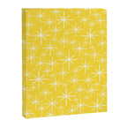 Mid Century Modern Twinkling Stars Retro Atomic Pattern in Cheerful Yellow Canvas Print Gallery Image 8