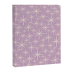 Mid Century Modern Twinkling Stars Retro Atomic Pattern Lavender Cream Canvas Print Gallery Image 8