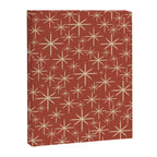 Mid Century Modern Twinkling Stars Retro Atomic Rust Pattern Canvas Print Gallery Image 8