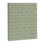 Mid Century Modern Woven Link Pattern in Green Sage Canvas Print Gallery Image 6