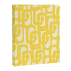 Mid Century Modern Yellow Loops Abstract Pattern Canvas Print Gallery Image 8