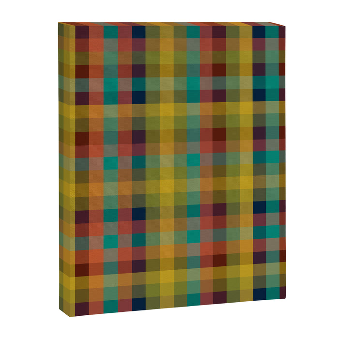 Mid Mod Retro Check Pattern Canvas Print Gallery Image 1