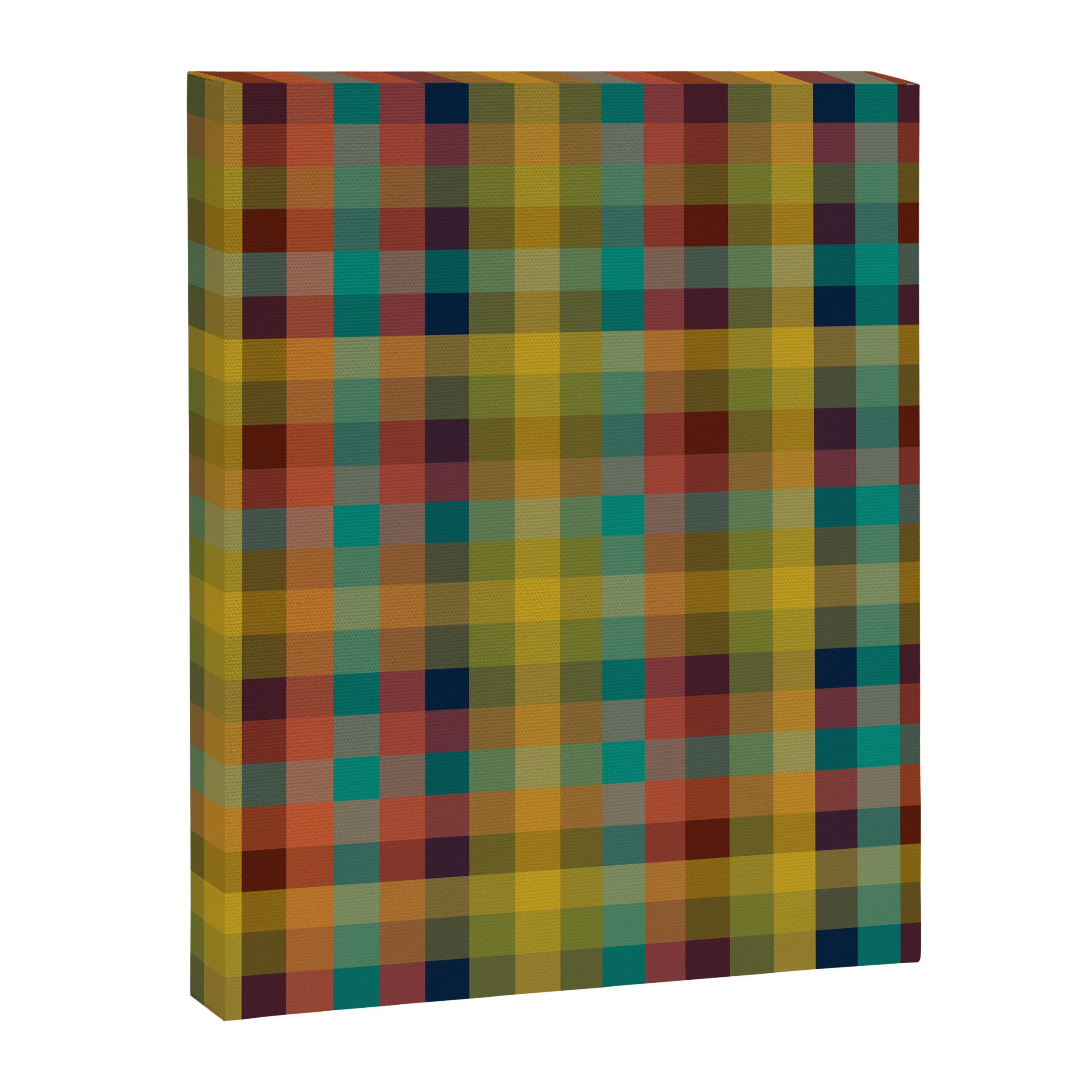 Mid Mod Retro Check Pattern Canvas Print Gallery Image 8
