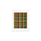 Mid Mod Retro Check Pattern Art Print Gallery Image 1