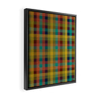 Mid Mod Retro Check Pattern Framed Canvas Print Gallery Image 2