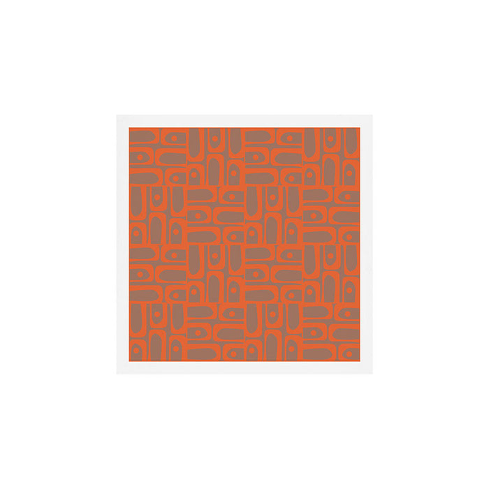 Midcentury Mid Mod Piquet Inspired by PANTONE 17 1230 Color of the Year Mocha Mousse Art Print Gallery Image 1