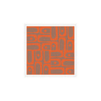 Midcentury Mod Piquet 9 Inspired by PANTONE 17 1230 Color of the Year Mocha Mousse Art Print Gallery Image 1