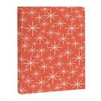 Midcentury Mod Retro Starbursts in Blush and Coral Orange  Canvas Print Gallery Image 8