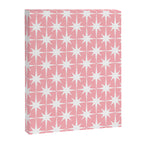 Midcentury Modern Atomic Age Starburst Pattern in White and Pink Canvas Print Gallery Image 6