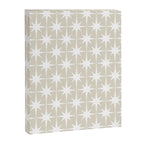 Midcentury Modern Atomic Starburst Pattern in Beige and White  Canvas Print Gallery Image 6