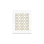 Midcentury Modern Atomic Starburst Pattern in Beige and White  Art Print Gallery Image 1
