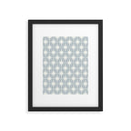 Midcentury Modern Atomic Starburst Pattern in Gray Framed Art Print Gallery Image 5