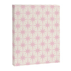 Midcentury Modern Atomic Starburst Pattern in Pale Pink and Light Cream Canvas Print Gallery Image 6