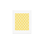 Midcentury Modern Atomic Starburst Pattern in Soft Yellow Art Print Gallery Image 1