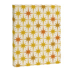 Midcentury Modern Atomic Starburst Pattern Mustard Ochre Orange Gold Cream Canvas Print Gallery Image 6