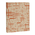 Mid-Century Modern Kinetikos Pattern in Beige and Burnt Orange  Canvas Print Gallery Image 8