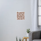 Midcentury Modern Piquet 4 Inspired by PANTONE 17 1230 Color of the Year Mocha Mousse Art Print Gallery Image 3