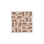 Midcentury Modern Piquet 4 Inspired by PANTONE 17 1230 Color of the Year Mocha Mousse Art Print Gallery Image 1