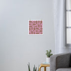 Midcentury Modern Piquet 5 Inspired by PANTONE 17 1230 Color of the Year Mocha Mousse  Art Print Gallery Image 3