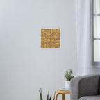Midcentury Modern Piquet 7 Inspired by PANTONE 17 1230 Color of the Year Mocha Mousse Art Print Gallery Image 3