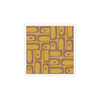 Midcentury Modern Piquet 7 Inspired by PANTONE 17 1230 Color of the Year Mocha Mousse Art Print Gallery Image 1